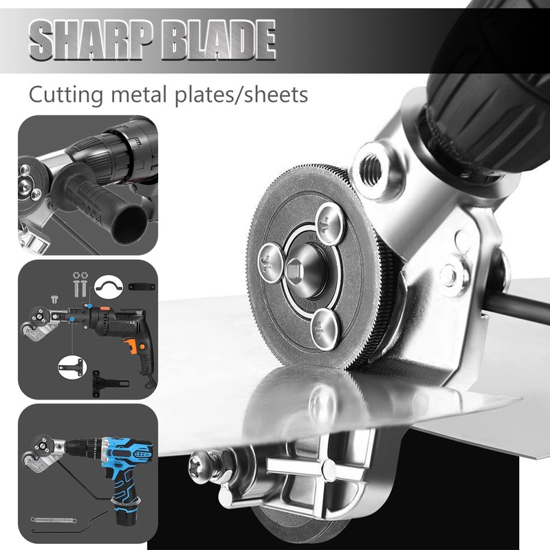 Electric Drill Plate Cutter Wear Resistant Metal Sheet Cutter Precise