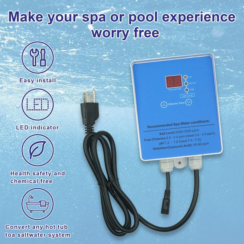 Salt System Conversion Salt Chlorine Generator Suitable for Hot Tubs