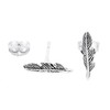 Delicate Stud Earrings KIANA 12 mm Feather Earrings Lucky Feather