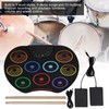 Electronic Drum Pad Portable Colored Hand Rolled Adult Beginner Percussion