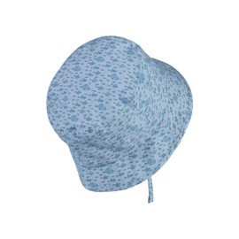 Sterntaler Reversible Fishing Hat Fish Print with Tie Band - Baby Hat Boys with UV Protection 30 and Print Pattern - Reversible Fishing Hat Baby Protects the Head, lightblue