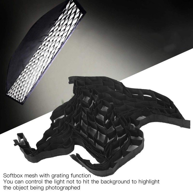 Beehive Honeycomb Grid Strip Softbox, 60x60cm Portable Softbox Cellular Grid