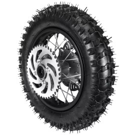 Unbranded 10" Rear Wheel 3.00-10 Tire & Rim Srocket Dirt Pit Bike Disc Brake for CRF50 XR