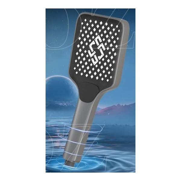 Duschkopf mit Schlauch, Duschkopf Wassersparend mit 3 Strahlarten, Brausekopf Dusche,