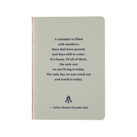 Fireside Chat Note Square (B7) Notebook, 0.2 inch (5 mm) Square, 80 Pages, Notebook Accessory