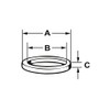 CORNAT TEC380344 HD-Gasket for Waste Coupling 9x15x2