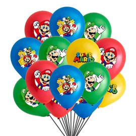 20Pcs Mario Balloons Mario Birthday Party Decorations Mario Latex Party Balloons For Kids Boys Girls Birthday Party Decoration
