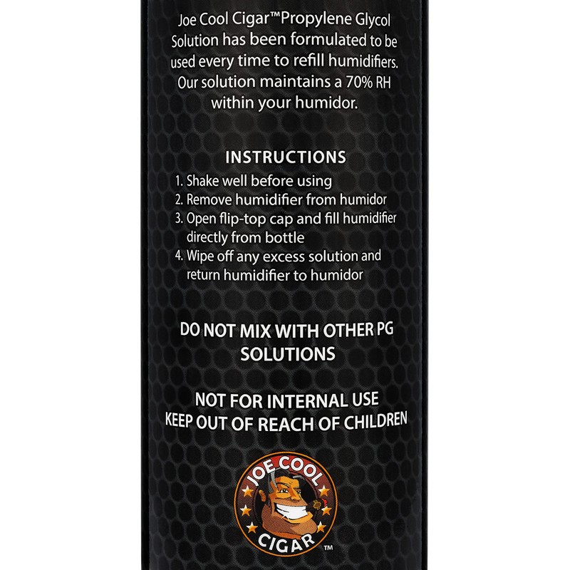 Joe Cool Cigar Propylene Glycol Humidor Solution for Cigar Humidifiers