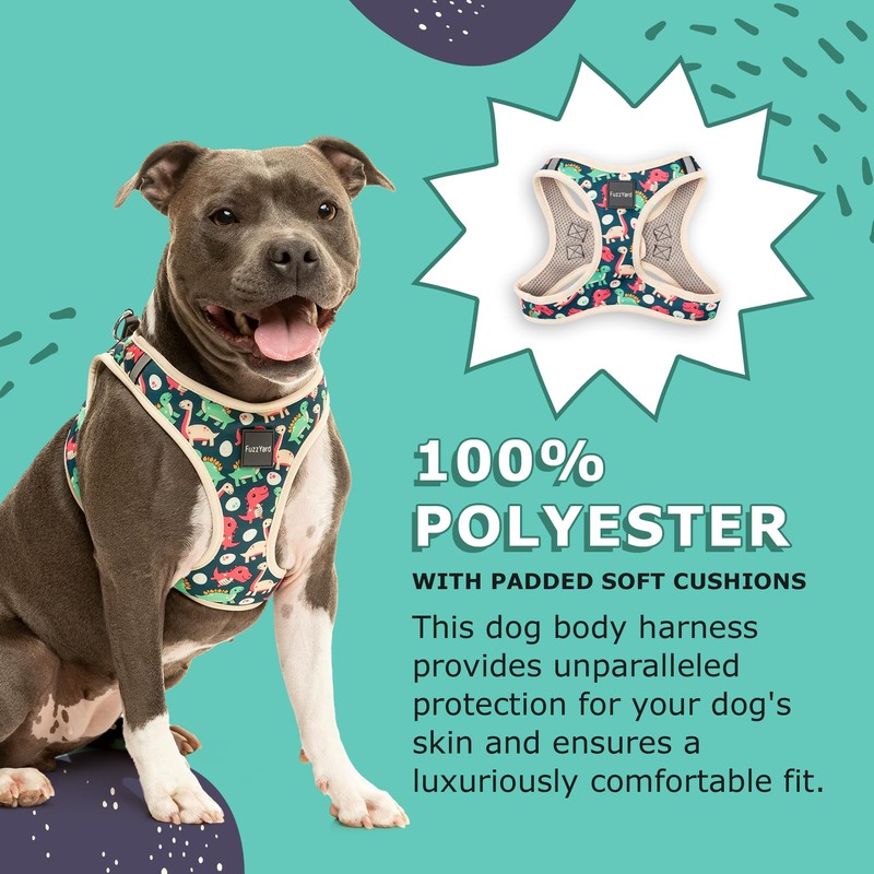 FuzzYard Dinosaur Land Step in Dog Harness | Size XXS