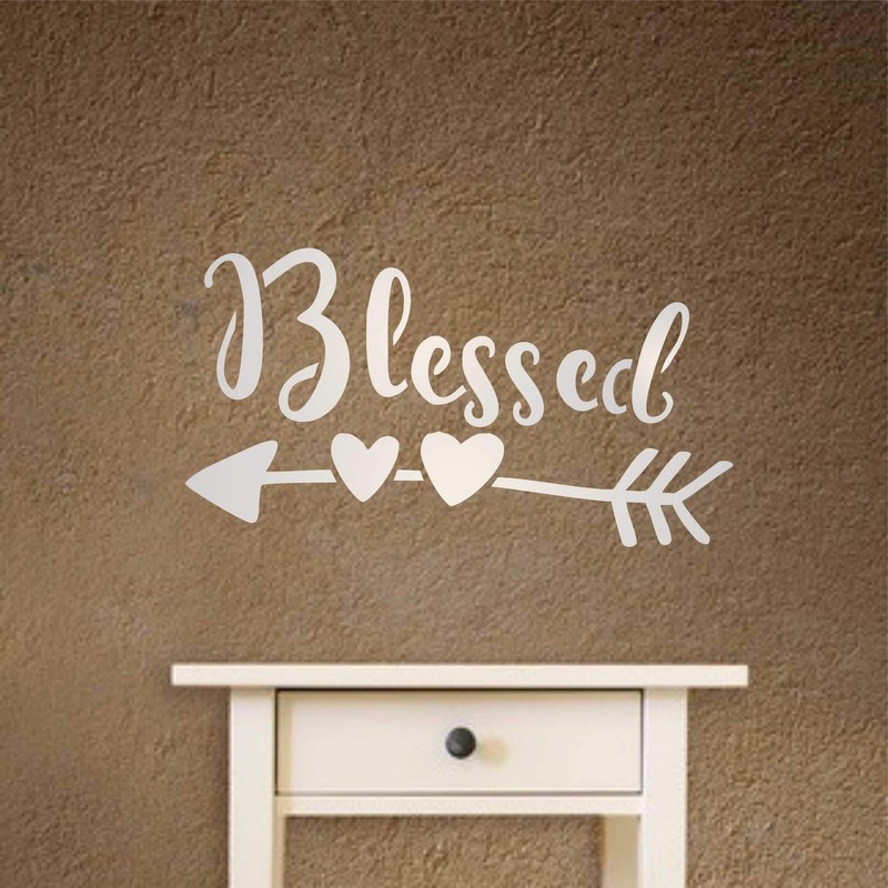 Blessed Stencil, 13.97 x 7.62 cm (S) - Religious Christian