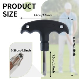 MCSDFN Golf Wrench Tool with Plastic Handle, Stainless Steel Golf Wrench Golf Head Adjustment Tool for Club Driver Shaft Adapter, T20