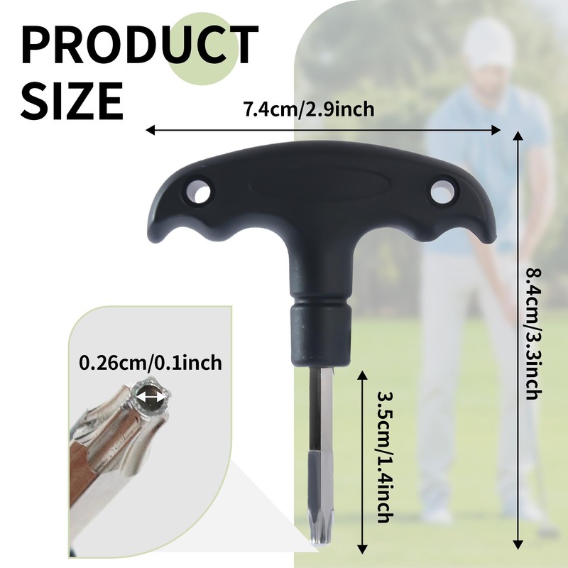 MCSDFN Golf Wrench Tool with Plastic Handle, Stainless Steel Golf