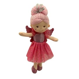 Sweety Toys 13241 Rag Doll Fairy Plush Toy Princess 30 cm Pink