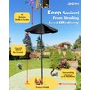 iBorn Squirrel Baffle for Bird Feeder Pole, 19.5” Oversized Baffle,