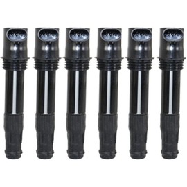 MNMSYH Ignition Coil Bobina De Encendido For Land For Rover Freelander 2.5L 2002-2005 Set of 6 12V 3-Prong Blade Male Terminal 1 Female Connector-Configuration 16553408