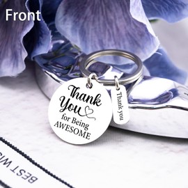 Thank You Keychain Appreciation Gifts for Boss Colleagues Teachers Farewell Gift for Coworkers Women Men Unique Work Anniversary Thanksgiving Gifts Best Birthday Christmas for Friends