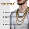 Fly Style Byzantine Byzantine Chain Black + Silver Stainless Steel