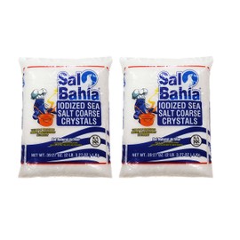 2 Set - Sal Bahia Iodized Sea Salt Coarse Crystals 35.27oz