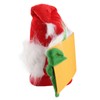 Xmas Tree Topper Funny Green Monster Hiding Behind Book Treetop