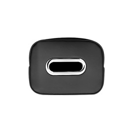 Premium PU Leather Rear Seat Napkin Storage Box for Cars, Extra-Large Capacity Car Tissue Holder, Stored in Vehicle Tissue Drawer Storage Box, Black Edition