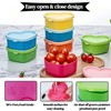 Eclovane 10Pc Small Food Containers with Lids – 90ML Heart-Shaped