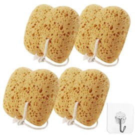 4 Stück Badeschwamm, Duschschwamm Körper Dusch Schwamm Körper Peeling Schwamm Peeling-Körperschwamm mit Dichtem Schaum für Sanfte und Gründliche Reinigung Ultraweich für Empfindliche