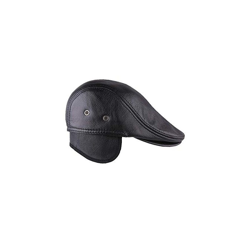 Xinqiao Cabby Classic Hat Genuine Leather Vintage Newsboy Ivy Driving