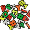 Lettere Numeri e caratteri in Pelle mini h.35mm per tuta