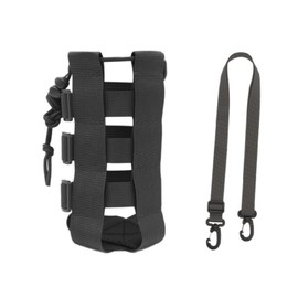 Water Bottle Pouch, Pet Bottle, Nylon, Durable, Lightweight Design, Adjustable, Easy to Carry, Mountain Climbing, Cycling, Commuting, Travel, Survival Games, Outdoors, Black