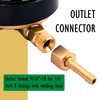 JZWELD Oxygen & Acetylene Regulators, CGA540 and CGA510 Inlet Connection