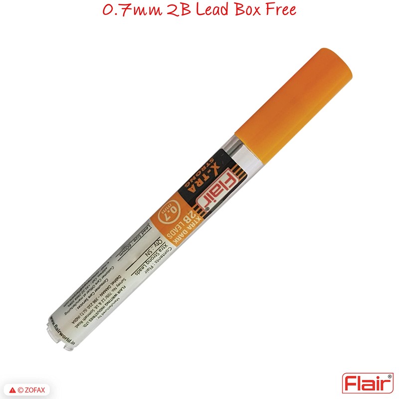 0.7mm FLAIR X-Tra Strong 2B Mechanical Pencils Rubber Tipped (RED