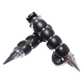 MOTLTECH Motorcycle Hand Grips 7/8" Spike Non-Slip with Throttle Handlebar Grip Fits for Custom Harley Davidson Sportster Softail Tour Glide Road King Electra Glide Dyna