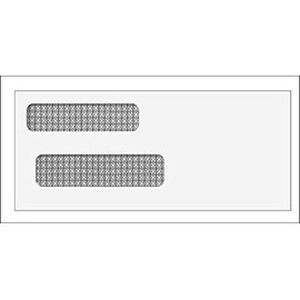 EGP Double Window Envelope - Self Seal - 3-3/4 x 8-5/8, 500 Count