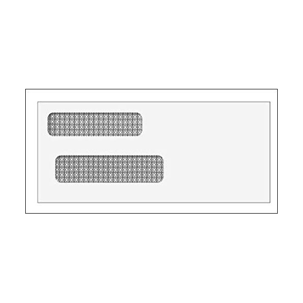 EGP Double Window Envelope - Self Seal - 3-3/4 x