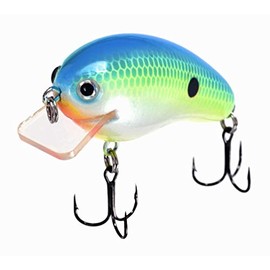 Shepard Shad 2.0 - Unbreakable Bass Fishing Lures - Solid Body Square Bill Crankbait - Natural Swim Action - Perfect for Bass - Mustad Hooks - 8 Colors
