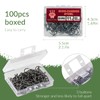 QualyQualy 1000pcs Carbon Steel Fishing Hooks W/Portable Plastic Box, Assorted