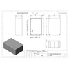 ABS plastic housing with lid, multi-purpose housing, module housing.