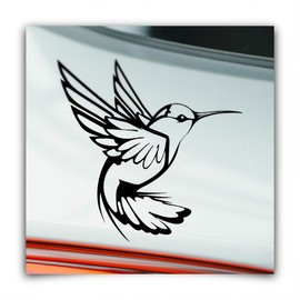 Girly Car Accessories for Women: Hummingbird Car Sticker Decal, Window Decals, Car Interior Decals & Cute Vinyl Stickers for Cars! (Black)