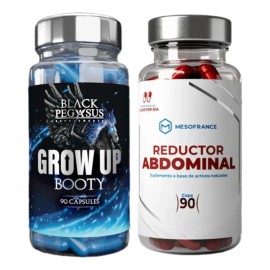 Glúteo Peptonas Black Pegasus + Reductor Abdominal Cápsulas