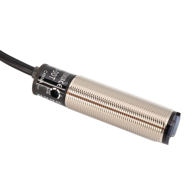 BERM Photoelectric Switch Sensor Diffuse Reflection Cylindrical 4‑Wire Power Control