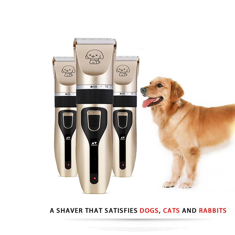 Pet Grooming Clippers Professional Low Noise USB Rechargeable Electric Cat