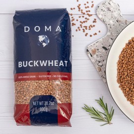 DOMA Buckwheat Groats 3.52lb (2x1.76lb) – Gluten-Free, Whole Grain Superfood for Side Dishes, Porridge, Kasha, Non-GMO, Premium Quality Grains
