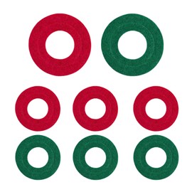 HQRNYP 8PCS Battery Terminal Anti Corrosion Washers Fibers, Battery Terminal Protector, 4 Red & 4 Green Post Washer Fiber Washers, Universal Auto Accessories Car Fiber Post Shims for Most Vehicles