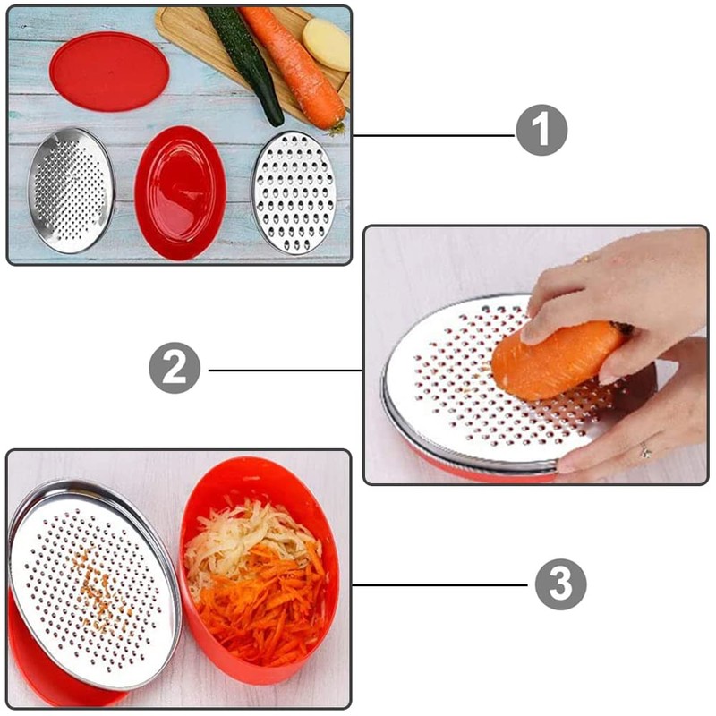 Cheese Grater Two Side Vegetable Slicer Stainless Steel Potato Shredder