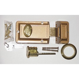 Kaba Ilco Auxiliary Lock, Jimmyproof, Bronze