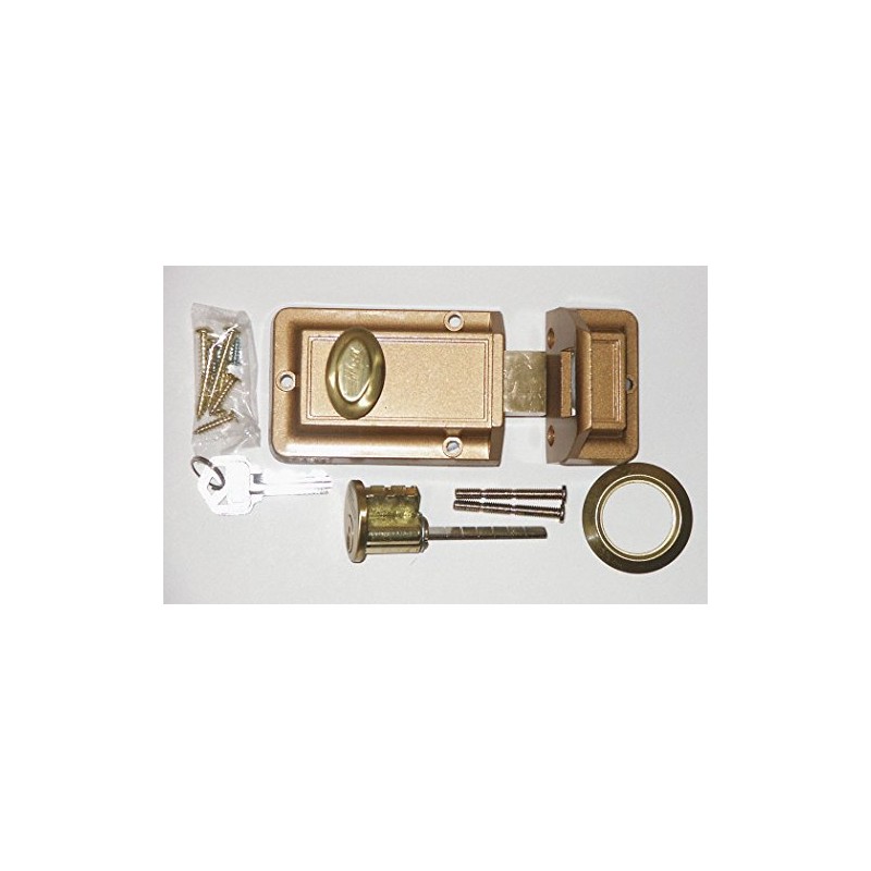 Kaba Ilco Auxiliary Lock, Jimmyproof, Bronze