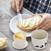 Cat Butter Crock - French Style Ceramic Butter Keeper and
