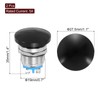 METALLIXITY 2PCS 5A 19MM 3/4" Momentary Mushroom Head Push Button