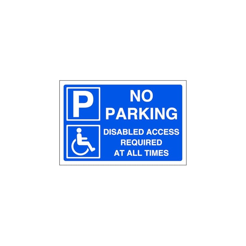 No parking disabled access required at all times - parking