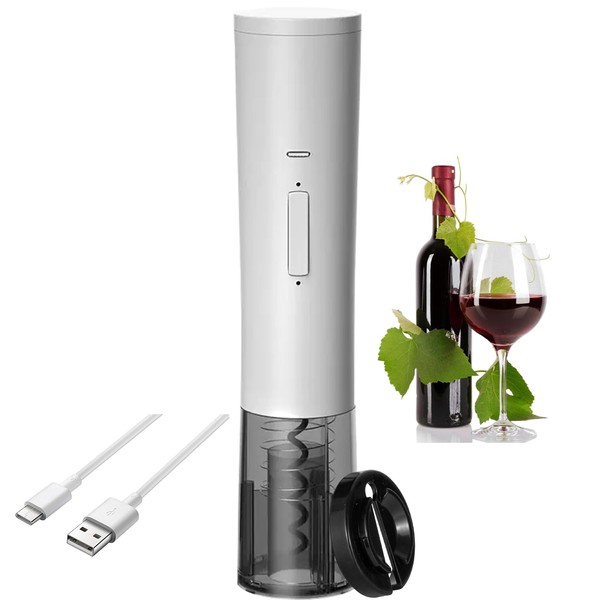 Electric Wine Opener with Foil Cutter & Rechargeable, Automatic Wine